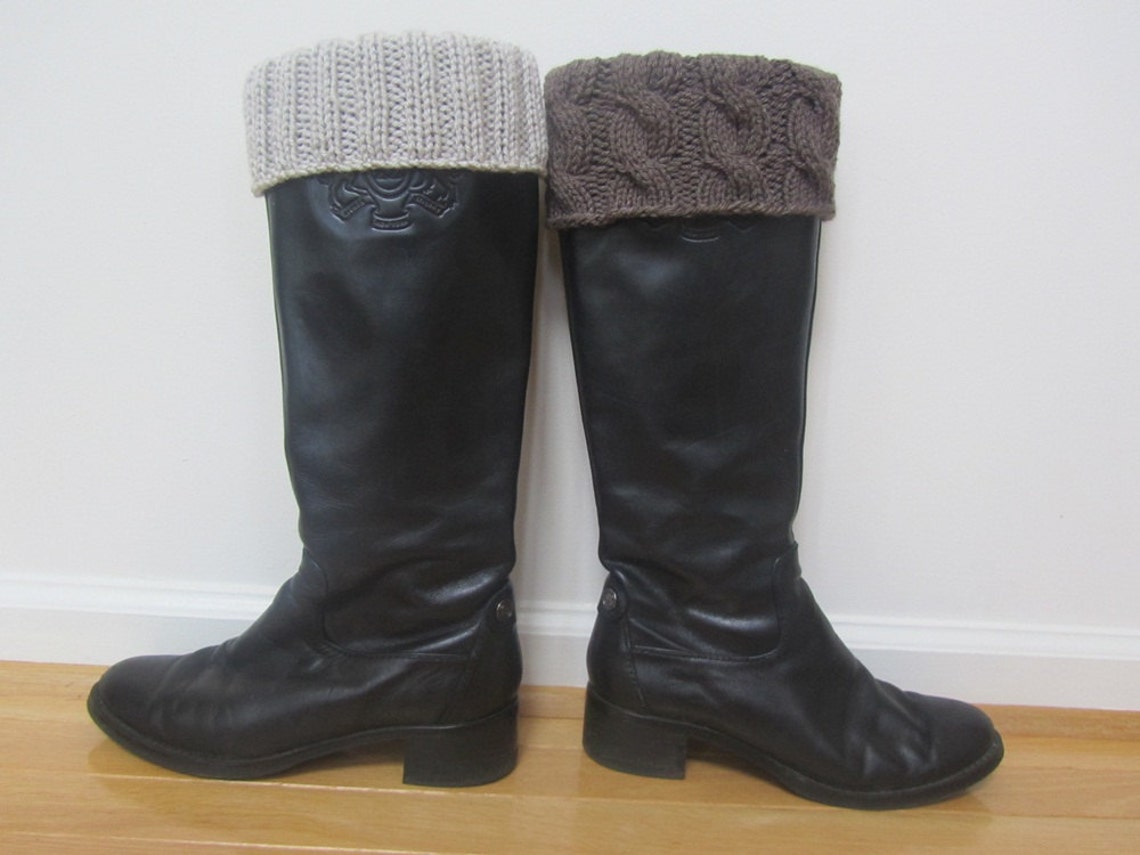 2 IN 1 - Hand Knitted Boot Toppers - Etsy