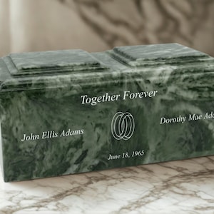 Companion Marble Urn | Urns for Two image 1