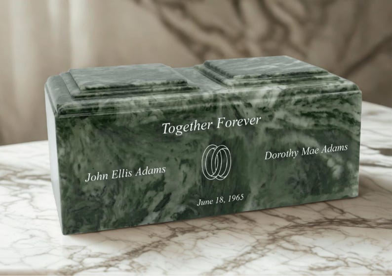 Companion Marble Urn | Urns for Two image 1