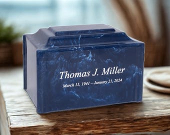 Cultured Marble Cremation Urn