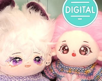 Digital Easy Knit Doll Sweater Pattern Beginner Knitting PDF 20cm Plush Clothes Instant Download Instructions Guide Knit Wardrobe DIY