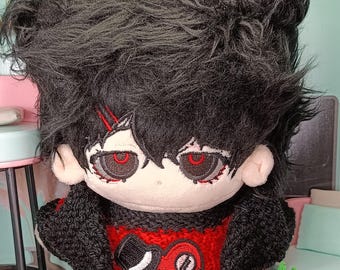 Handmade Doll Sweater and Vest Set For 20cm Plush Doll, Handmade, Toy Clothing, Gothic Emo Aesthetic