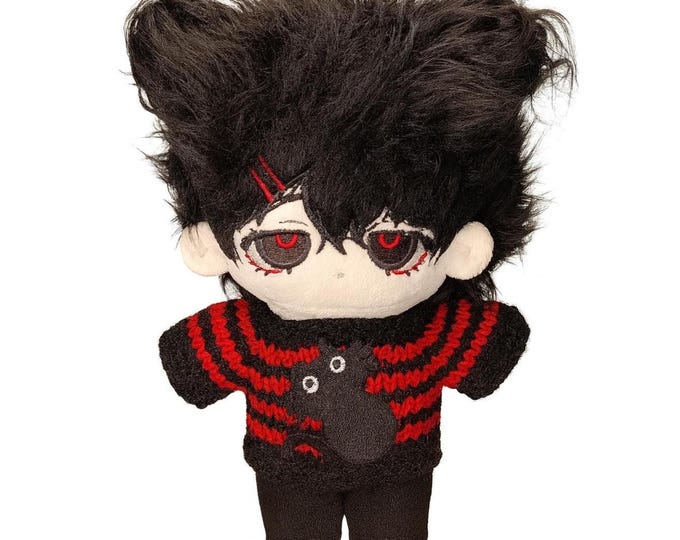 Bear Boy Doll with Handmade Sweater 20cm Plush