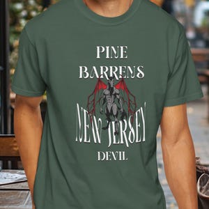 Jersey Devil T-shirt, Cryptid Tee, Pine Barrens Tee, Halloween 2024 Shirt, Paranormal T-shirt, Monster Top, Cryptozoology Shirt, Weird