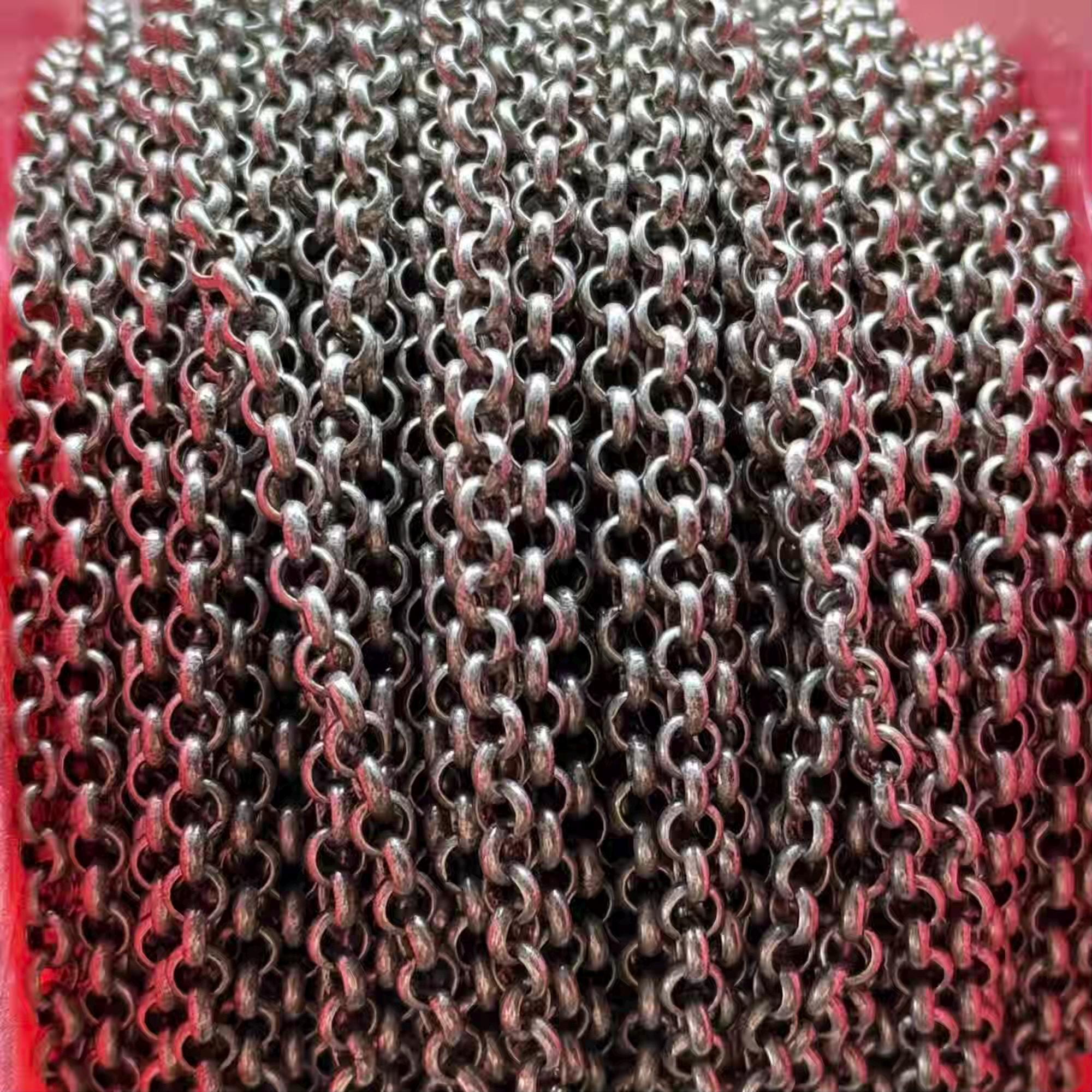 Rollo Chain Vector 3.5mm Rolo Chain, 3.5mm Rollo Chain, 3.5mm Silver Chain, Antique Silver ...