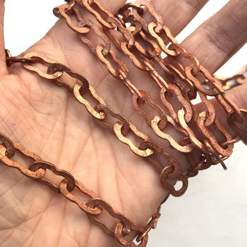 Solid Raw Copper Chain Copper Chain Thick 20mm Peanut Cable - Etsy