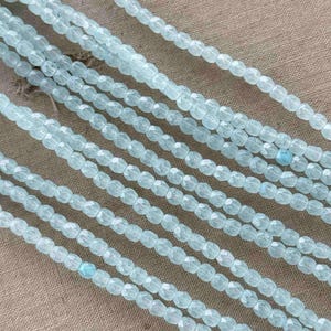 Blue Opal Fire Polish Czech Beads, 3mm Czech Glass Beads, 3mm Small Czech Beads, Dry Gulch, 1 Strand of 50pcs, Iceberg Blue