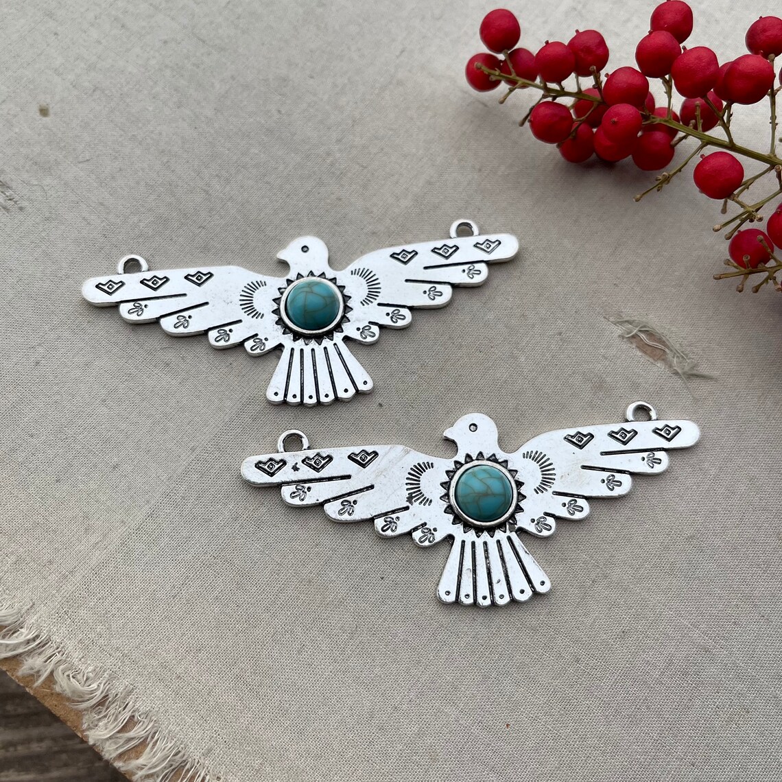 Faux Long Thunderbird Necklaces