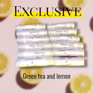 Green tea & lemon lip balm