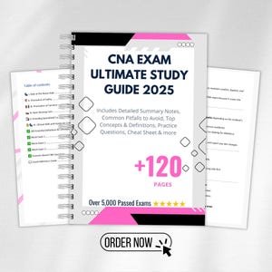 CNA Ultimate Exam Study Guide 2025 | 200 Definitions + 3 Mock Exams + Scenario Questions and More