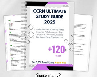 CCRN Übungsleitfaden 2025: 200 Q&A, Fälle, Spickzettel (PDF-Download)