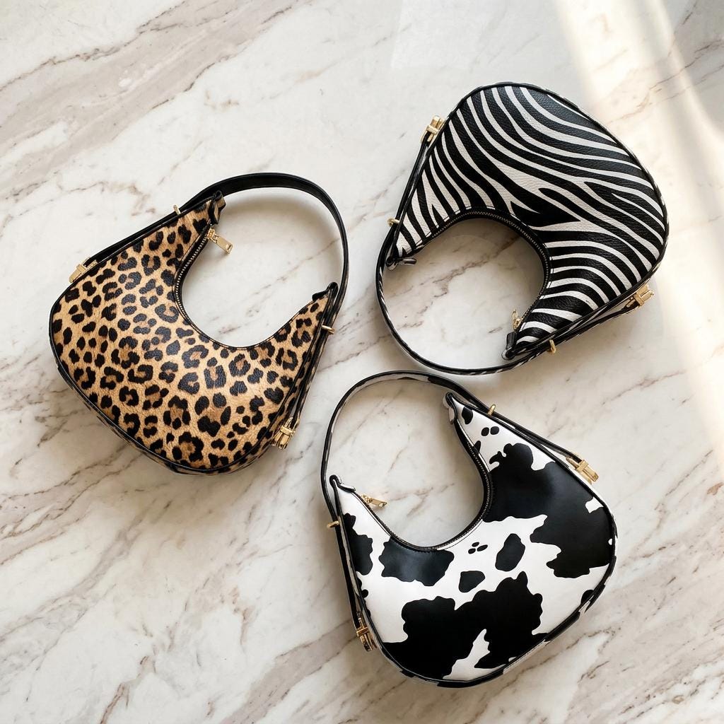 Y2k Zebra Bag - Etsy
