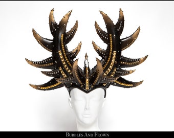 Gilded in Horns... Horns Covered in Horns... Black and Aged Gold Horns with Studs