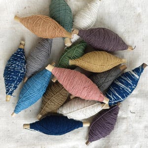 Hand dyed cotton thread sashiko cotton thread multi color sashiko cotton thread natural plant dyed colour cotton thread
