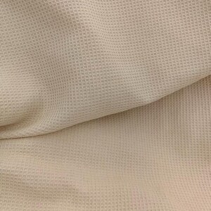 Soft 3D cotton Fabric: Plain Waffle Weave - 2 Yards