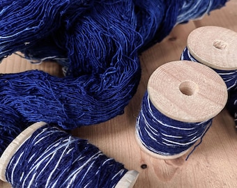 Indigo Tie Dyed Cotton Thread: Sashiko Stitching, Embroidery, Bracelet