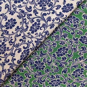 Vintage cotton Chinese traditional motif pattern fabric loom made cotton hand woven cotton silk print fabric by the yard