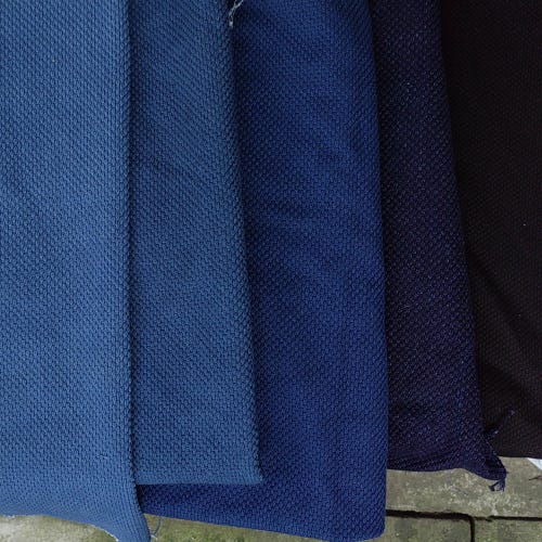 Tejido de algodón sashiko índigo grueso: material para chaquetas japonesas