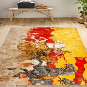 Chinese art Deco antique art Deco hand knotted wool rug with gold feld with multi color border Nicole Chinese
