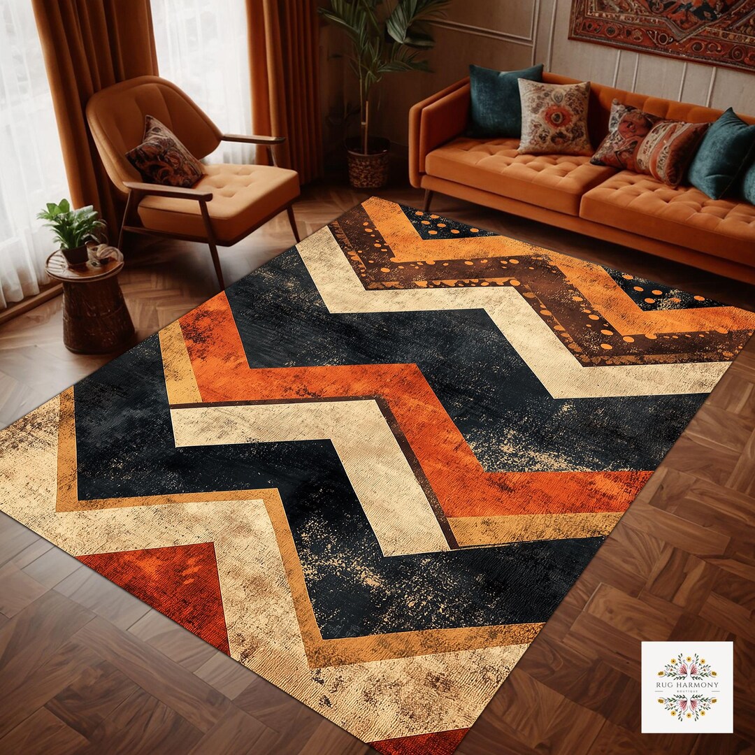 Savannah Area Rug|african Runner|afrocentric Non Slip Carpet|safari ...