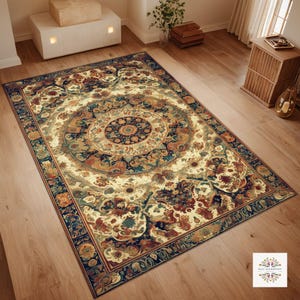 Tapete turco autêntico, tapete étnico colorido, tapete anatólio, tapete turco com estampa étnica, tapete de decoração para casa, tapete de sala de estar, decoração tradicional