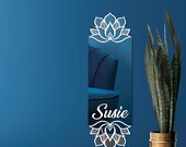 Lotus Flower Mirror Set for Yoga & Meditation Room | Minimalist Spiritual Wall Décor | Elegant Lotus Design Mirrors for Zen Spaces