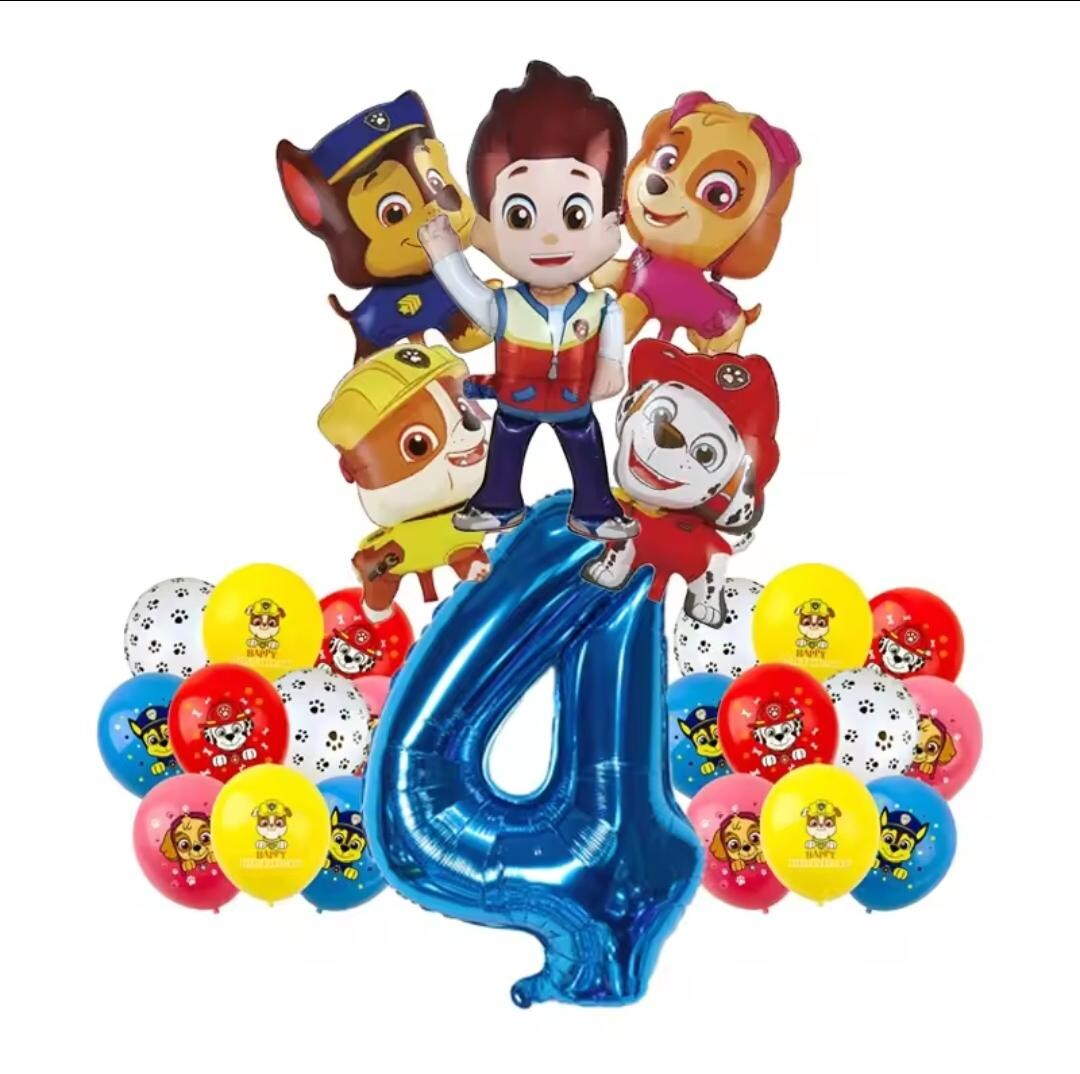 children-paw-patrol-ryder-birthday-party-balloon-set-16pcs-etsy
