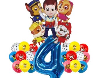 Kinder Paw Patrol Ryder Geburtstagsparty Ballon Set 16tlg.