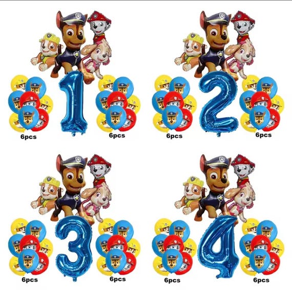 Children Paw Patrol Birthday Party Balloon Set 17pcs.