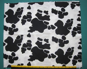 Cow Spots Design Fabric Destash Yardage Half Yard