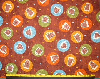 Coffee Kitchen Design Fabric Destash 31 Inches