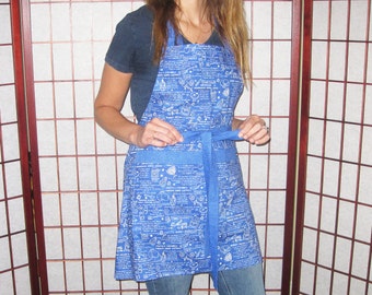 Women’s Bib Apron Hanukkah Chanukah Design
