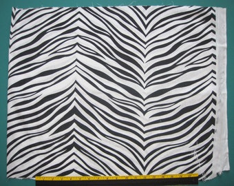 Zebra Stripes Design Fabric Destash Yardage Half Yard with Flaw