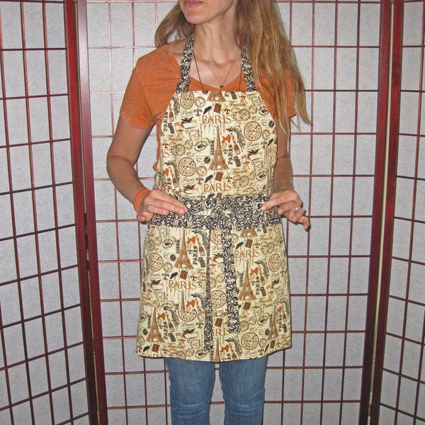 Women’s Bib Apron Paris French France Design