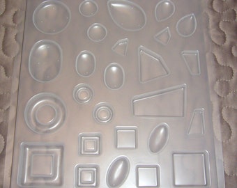 Easy Cast Resin Jewelry Mold with 8 shapes in different sizes