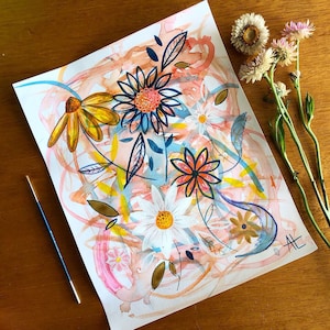 Original Watercolour &#39;Daisy&#39;