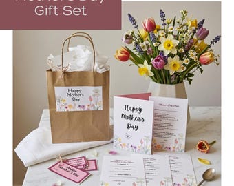 Kids Mother's Day Gift Kit, Printable Coupon Book, Poem, Menus and More (Digital Download)