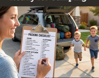 キャンプ旅行プランナー：旅程、予算、持ち物リスト（PDFダウンロード）