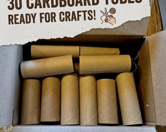 30 Upcycled Cardboard Tubes for Crafts | DIY Project Blanks, STEM Activities