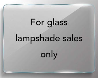 Abat-jour en verre pour lampe champignon