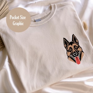 German Shepherd Geometric T-Shirt For Dog Lover German Shepherd Graphic Shirt For Dog Owner Geometric German Shepherd T-Shirt Dog Tee