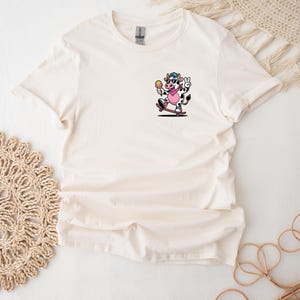 Cow Skateboard T-Shirt For Her Cow Ice Cream Shirt For Animal Lovers Vintage Skateboard Graphic Tee