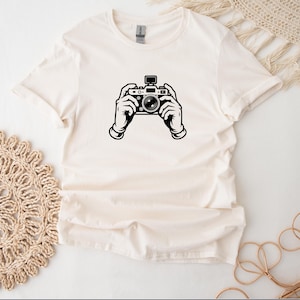 Camera Shirt For Photography T-Shirt For Photographer Hands Holding Camera T Shirt
