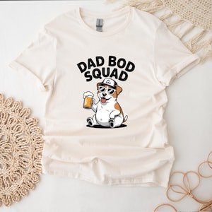 Jack Russell Dog Funny T-Shirt For Fathers Day Dad Bod Shirt For Dog Lovers Retro Jack Russell T Shirt For Dad