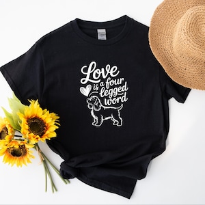 Cocker Spaniel T Shirt For Dog Lover Cute Cocker Spaniel T-Shirt For Dog Owner Basic Dog Shirt For Her