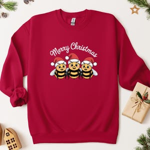 Bee Christmas Jumper : Vintage Animal Unisex Xmas Sweater