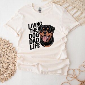 Rottweiler Dad T-Shirt: Funny Dog Dad Life Top