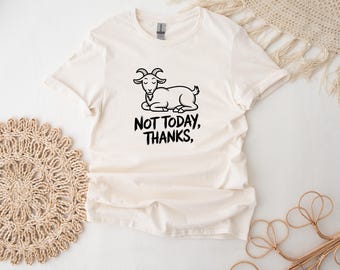 Lazy Goat T-Shirt: Funny Vintage Style Goat Lover Tee