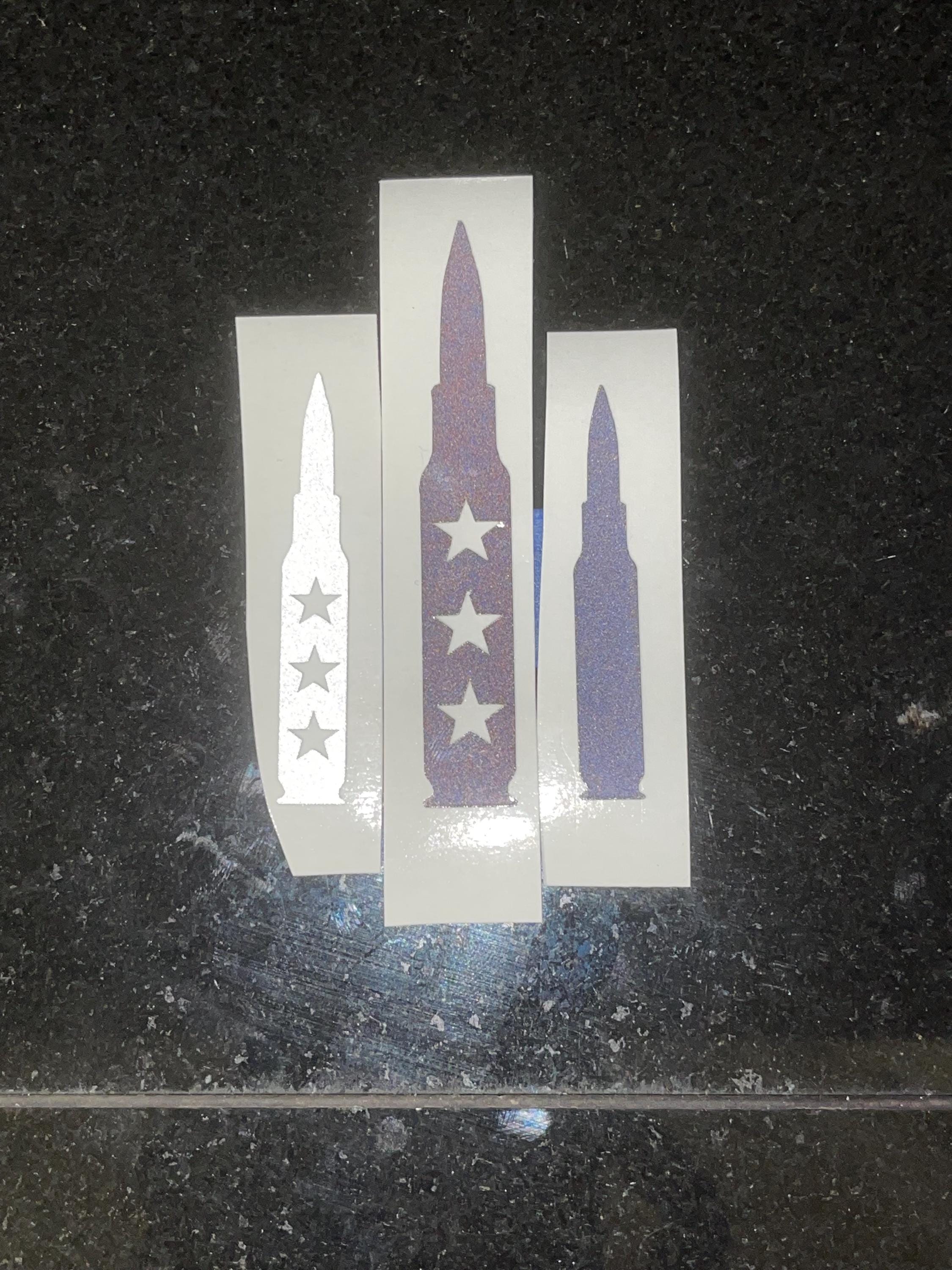 REFLECTIVE Star Decal Sticker for Car Window Bumper, Cup, Lap Top ...