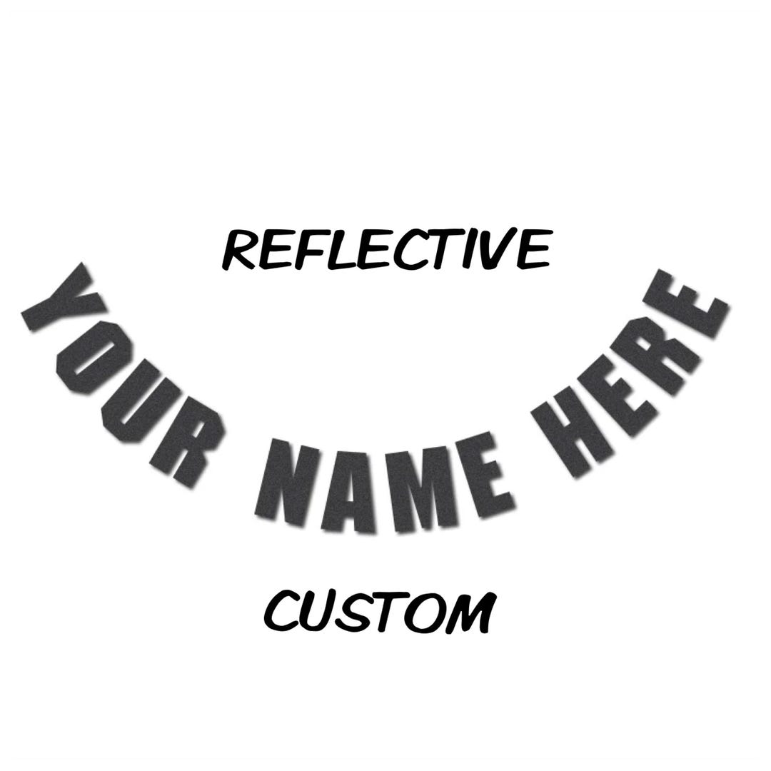 REFLECTIVE Custom Name Decal Sticker for Helmet, Firefighter, Military ...